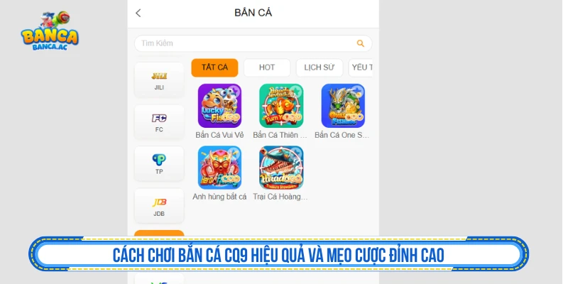 Cách Chơi Bắn Cá CQ9 Hiệu Quả Và Mẹo Cược Đỉnh Cao
